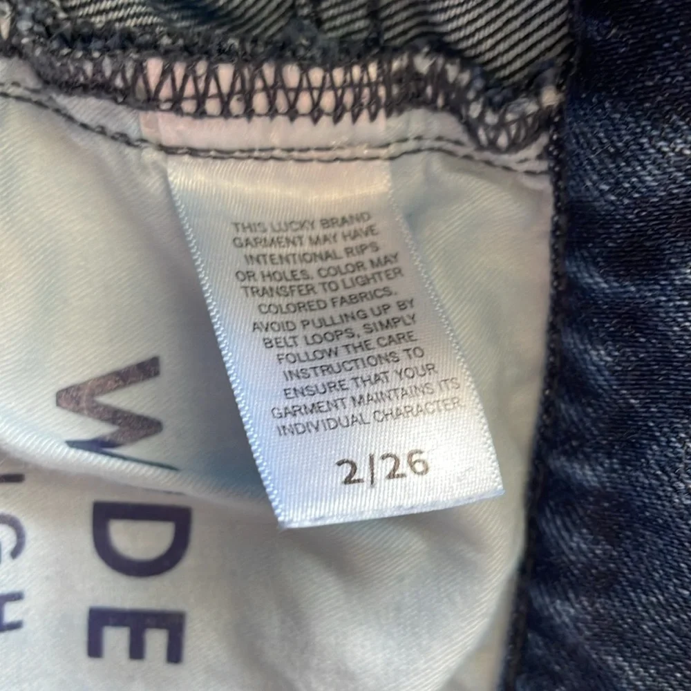 Lucky Brand Wide Leg High Rise Jeans - Picture 9 of 15